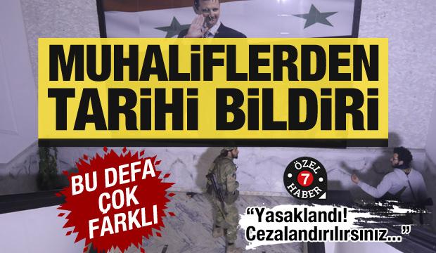 Muhaliflerden tarihi bildiri! Bu defa çok farklı...