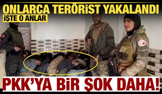 Mümbiç'te yakalanan PKK'lılar böyle görüntülendi