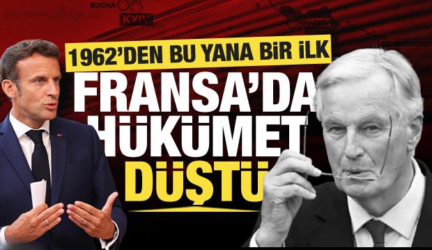 Son dakika! Fransa'da hükümet düştü: 1962'den bu yana bir ilk