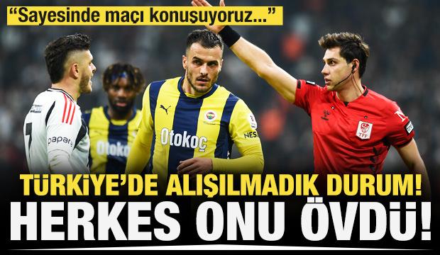 Türkiye'de alışılmadık durum: Hakeme büyük övgü!