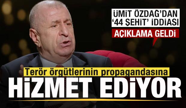 Ümit Özdağ'dan '44 şehit' iddiası! Açıklama geldi: Terör örgütlerine hizmet ediyor