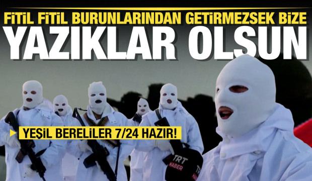 Yeşil berelilerin zorlu eğitimleri kameralarda!