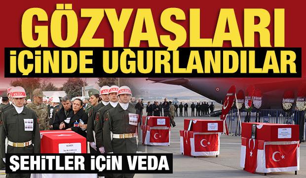 Isparta'da helikopter kazası: Şehitler son yolculuğuna uğurlandı