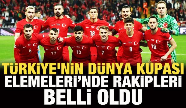 Türkiye'nin Dünya Kupası elemelerinde rakipleri belli oldu