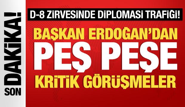 Başkan Erdoğan'dan peş peşe kritik görüşmeler!