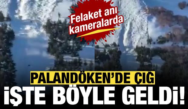 Palandöken'deki çığ felaketi kameralara böyle yansıdı!