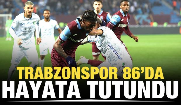 Trabzonspor 86'da hayata tutundu!