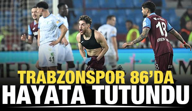 Trabzonspor 86'da hayata tutundu!