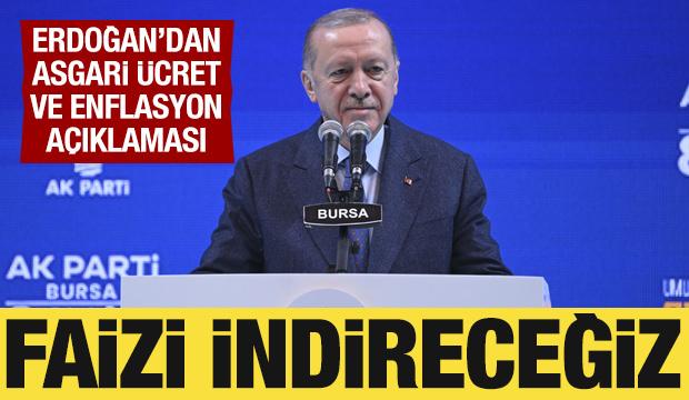 Cumhurbaşkanı Erdoğan'dan asgari ücret açıklaması