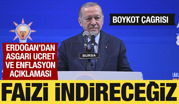 Cumhurbaşkanı Erdoğan'dan asgari ücret açıklaması