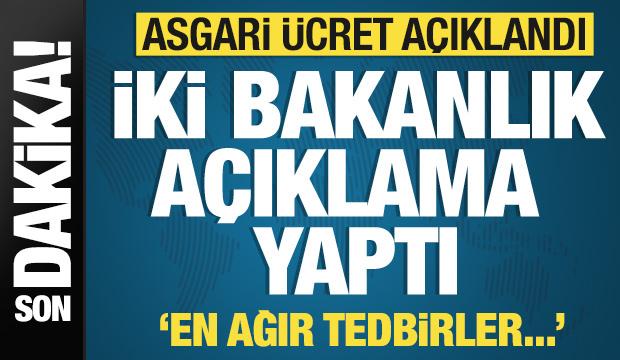 İki bakanlıktan son dakika asgari ücret açıklaması! Vatandaşa çağrı