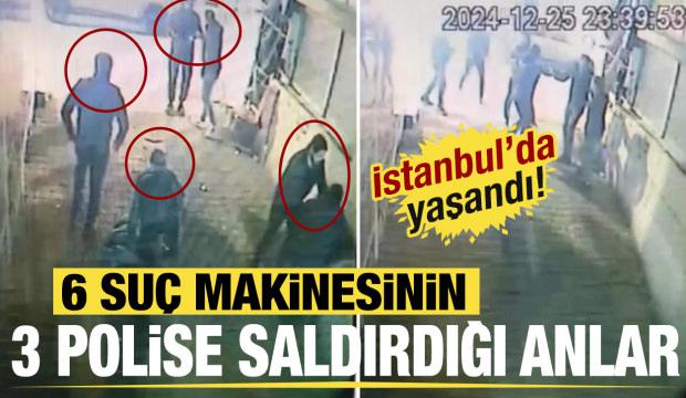 İstanbul Kağıthane'de polise çirkin saldırı! 