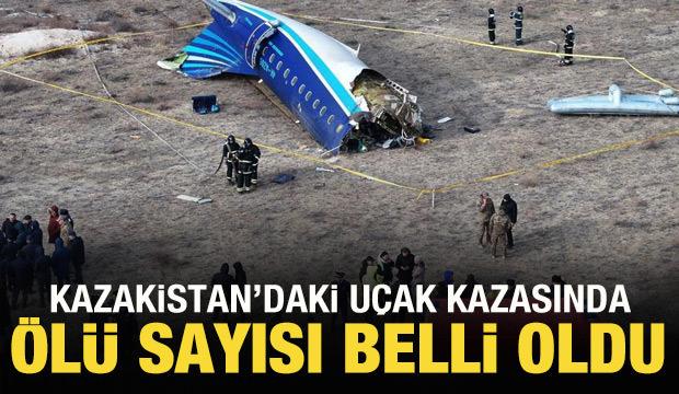 Kazakistan'da düşen uçakta ölü sayısı belli oldu