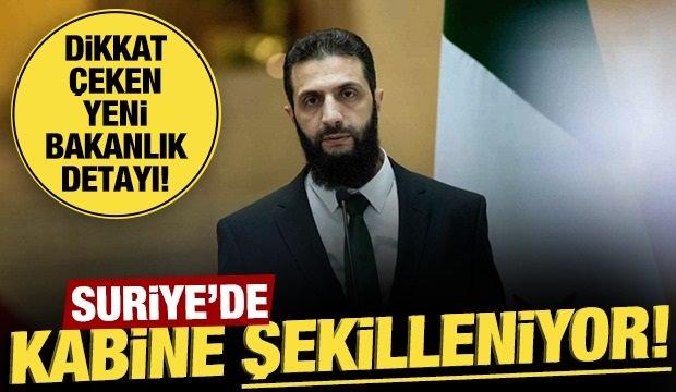 Suriye'de kabine şekillenmeye başladı!