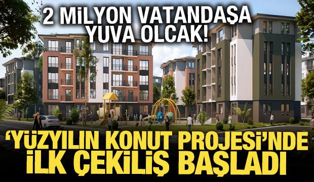 500 bin sosyal konut projesinde kura &ccedil;ekimleri başladı: İlk hak sahipleri belli oldu