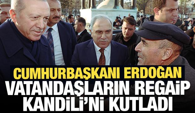 Cumhurbaşkanı Erdoğan, vatandaşların kandilini kutladı