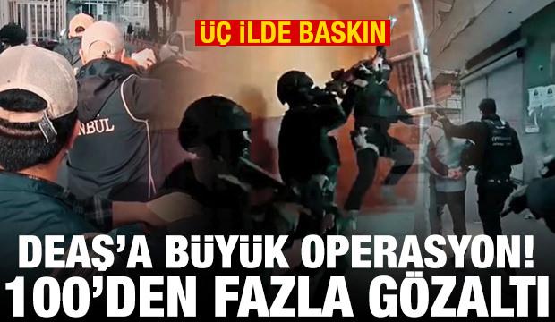 DEAŞ'a b&uuml;y&uuml;k operasyon! 100'den fazla ş&uuml;pheli yakalandı