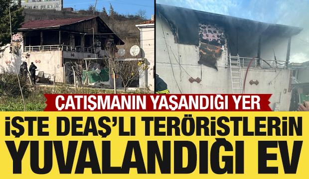 DEAŞ'lı ter&ouml;ristlerin Yalova'da yuvalandığı ev g&ouml;r&uuml;nt&uuml;lendi