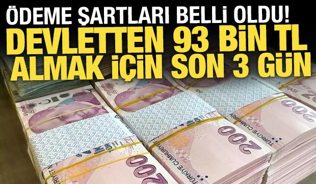 Devletten 93 bin 618 lira almak i&ccedil;in son 3 g&uuml;n