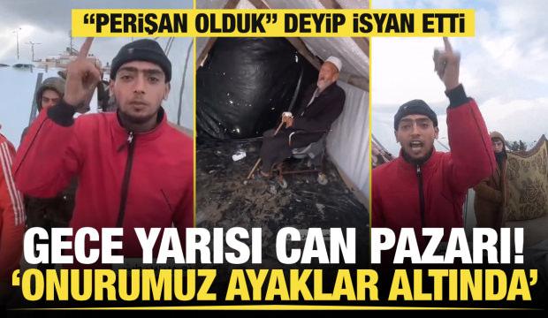 Gazzeliler gece yarısı can havliyle kendilerini dışarı attı! "Onurumuz ayaklar altında"