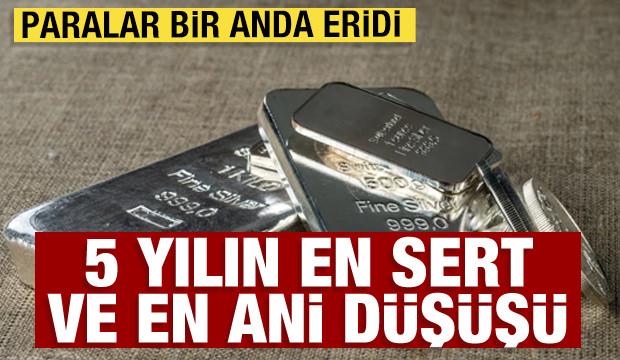 G&uuml;m&uuml;şte 5 yılın en sert d&uuml;ş&uuml;ş&uuml;! Paralar bir anda buhar oldu