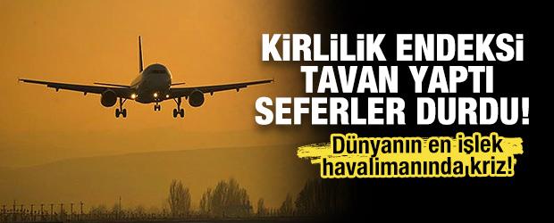 Hindistan'da kirli hava ulaşımı fel&ccedil; etti! 148 iptal, 150 r&ouml;tar! 