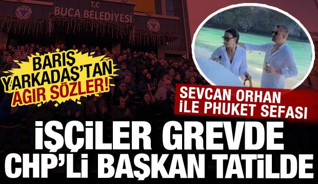 İş&ccedil;iler grevde Buca Belediye Başkanı tatilde: Barış Yarkadaş ağır s&ouml;zlerle eleştirdi