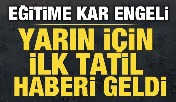 Okullarda eğitime ara verildi: 30 Aralık Salı g&uuml;n&uuml; i&ccedil;in ilk tatil haberi geldi