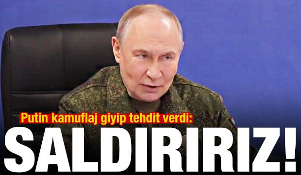 Rusya iki kenti daha ele ge&ccedil;irdi! Putin kamuflaj giyip g&ouml;zdağı verdi: Saldırırız