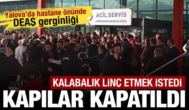 Şehit acısı sokağa taştı, Yalovalılar hastaneye akın etti: Lin&ccedil; etmek istediler!