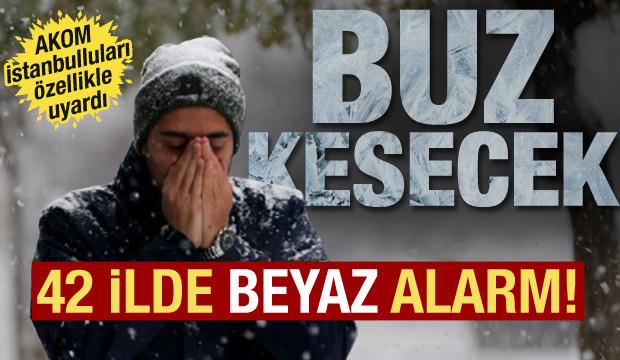 Yılın son g&uuml;n&uuml; kar bastıracak! Meteoroloji ve AKOM'dan uyarı: 42 ilde alarm verildi