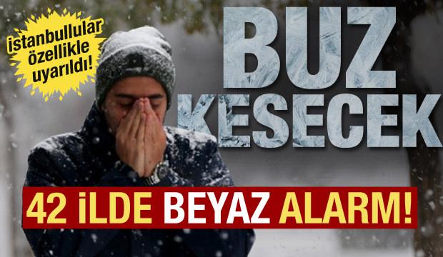 Yılın son g&uuml;n&uuml; kar bastıracak! Meteoroloji ve AKOM'dan uyarı: 42 ilde alarm verildi