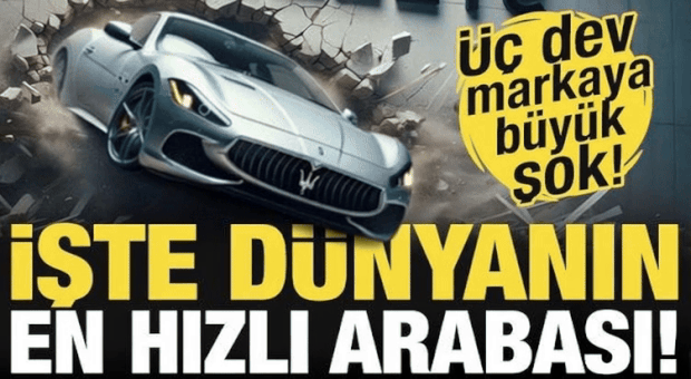 Zirvede ne Ferrari ne Lamborghini ne de Porsche var! İşte d&uuml;nyanın en hızlı arabası...