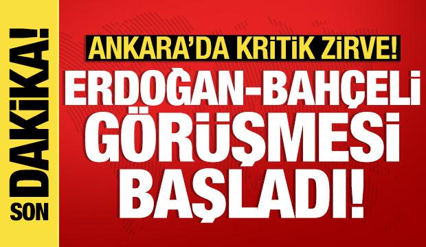 Cumhurbaşkanı Erdoğan, Devlet Bahçeli ile görüşüyor!