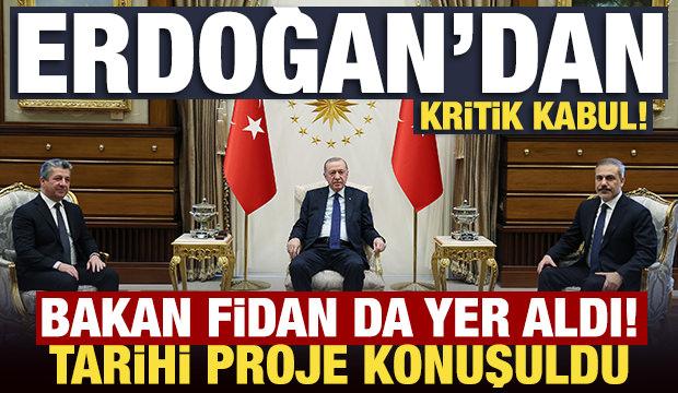 Erdoğan, IKBY Başbakanı Barzani'yi kabul etti