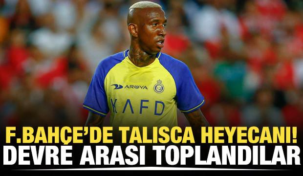 Fenerbahçe'de Talisca heyecanı! Maçın devre arasında toplandılar