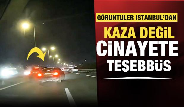 Makas atan sürücü trafiği birbirine kattı