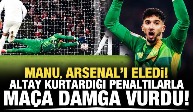 ManU turladı! Altay kurtardığı penaltılarla maça damga vurdu!