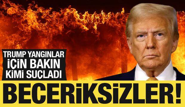 Trump'tan yangınlarla ilgili açıklama