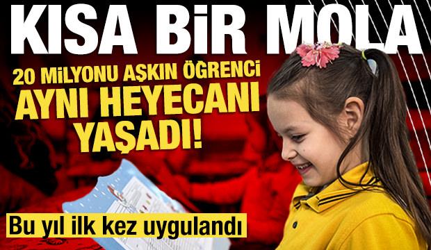 20 milyonu aşkın öğrencinin karne heyecanı