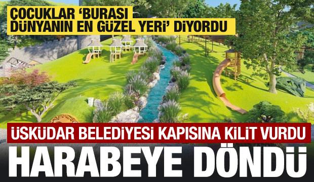 CHP Üsküdar'daki çocukların eğlence köyünü kapattı