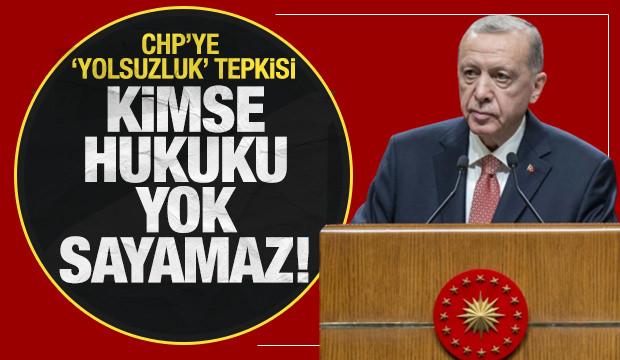 CHP'ye yolsuzluk tepkisi: Kimse hukuku yok sayamaz