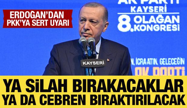 Son Dakika: Cumhurbaşkanı Erdoğan'dan PKK'ya sert uyarı!