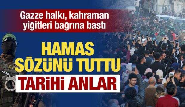 Tarihi anlar: Hamas sözünü tuttu! 