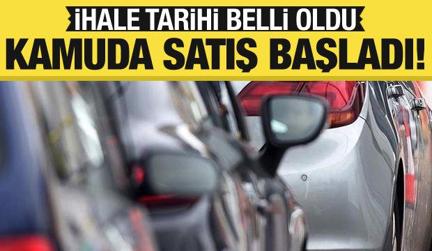 Tasarruf tedbirleri kapsamında kamu araçlarının satışına başlandı