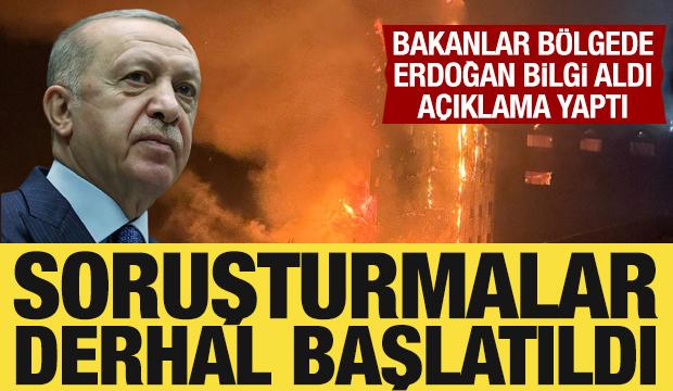 Cumhurbaşkanı Erdoğan'dan Bolu'daki yangınla ilgili açıklama