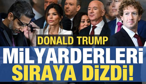 Donald Trump milyarderleri sıraya dizdi!