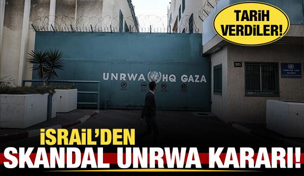 İsrail'den skandal UNRWA kararı!