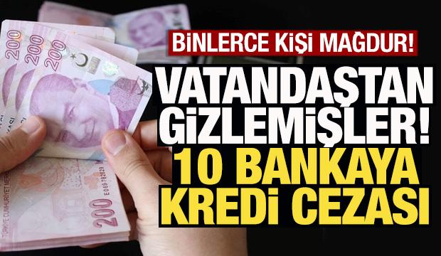 Rekabet Kurulu'ndan 10 bankaya kredi cezası! 