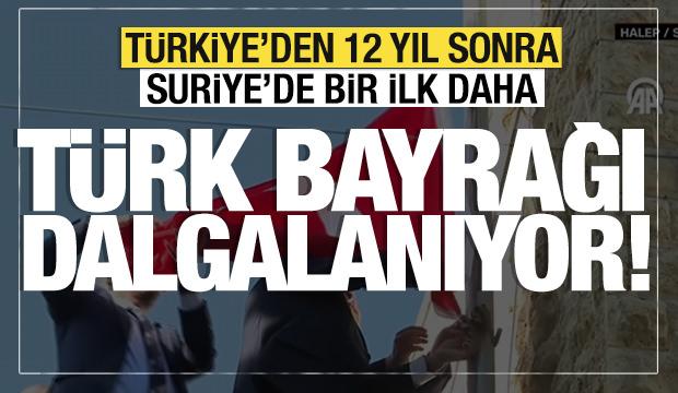 Son dakika... Türk bayrağı yeniden göndere çekildi!